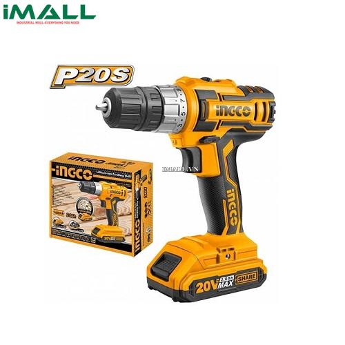 Máy khoan vặn vít dùng pin (20V) Ingco CDLI20024