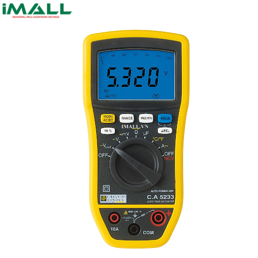 Đồng hồ vạn năng kỹ thuật số Chauvin Arnoux C.A 5233 (P01196733, True RMS, 1000V)
