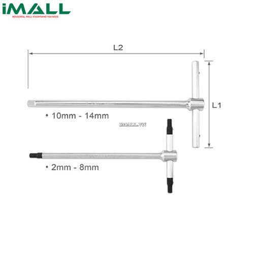 Bộ cần siết lực chữ T TOPTUL AGDB (2~14mm)
