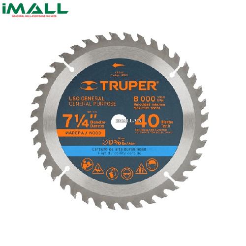 Lưỡi cắt gỗ (180 mm x 40R) Truper ST-740