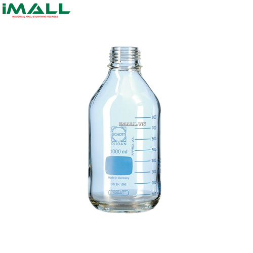 Chai trung tính chịu lực, 250ml không nắp và vòng đệm Duran 1092234