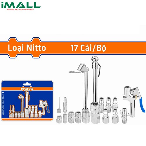 Bộ 17 món dụng cụ thổi khí 1/4" Wadfow WQP9423