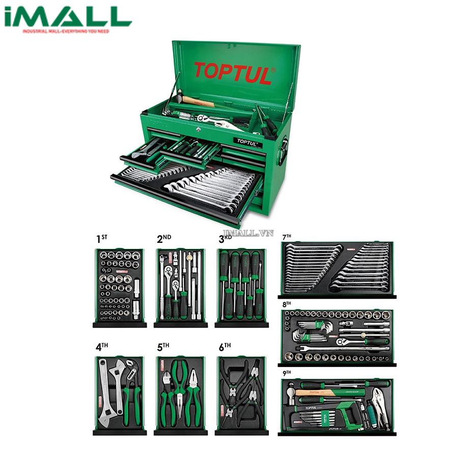 Bộ tủ dụng cụ 9 ngăn 186 chi tiết TOPTUL GCBZ186A