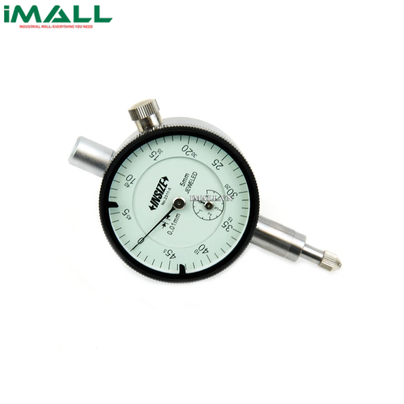Đồng hồ so kiểu cơ INSIZE 2311-5 (5mm; 0.01mm, nắp lưng có tai cài)