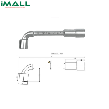 Cờ lê điếu chữ L 2 đầu lục giác Yato YT-1626 (6mm)