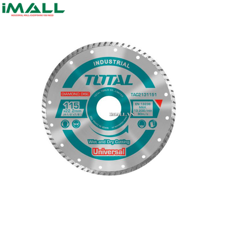 Đĩa cắt gạch khô ướt (100x16mm) Total TAC2131003