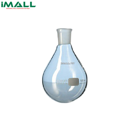 Bình cô quay chân không, hình quả lê có nhám 500ml N29/32 Duran 241204605