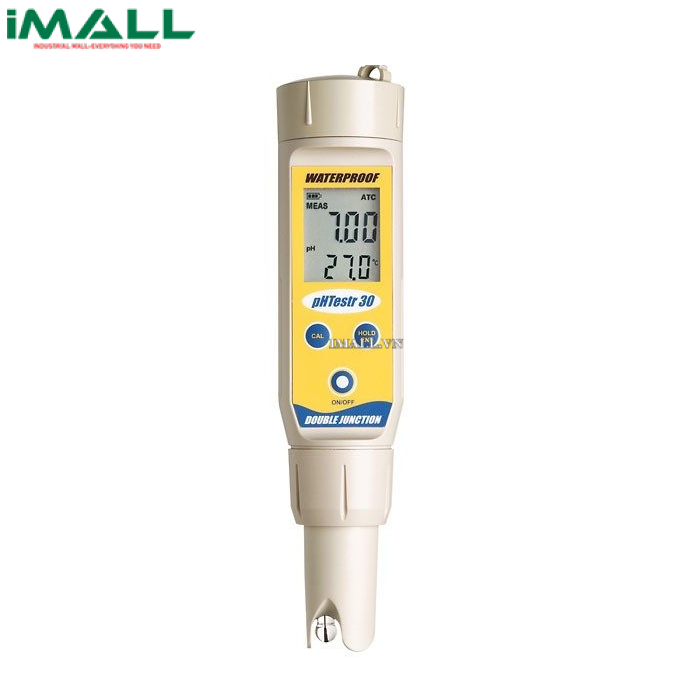 Bút đo PH Eutech pHTestr 30 (PHTEST30) (-1,0 ~15,0 pH/0,01 pH, IP67, đo nhiệt độ)