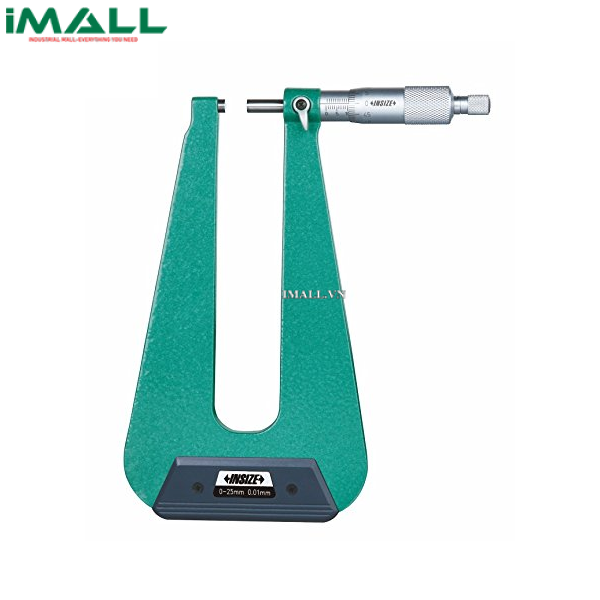 Panme đo độ dày tấm kim loại cơ khí INSIZE 3239-254F (0-25mm; loại B)