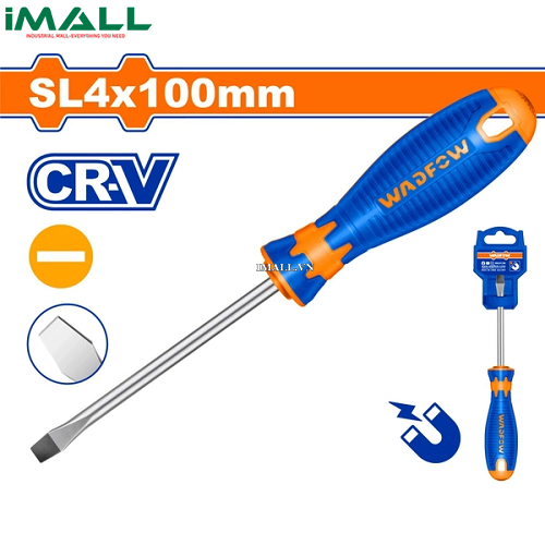 Tua vít dẹp SL4x100mm Wadfow WSD1244