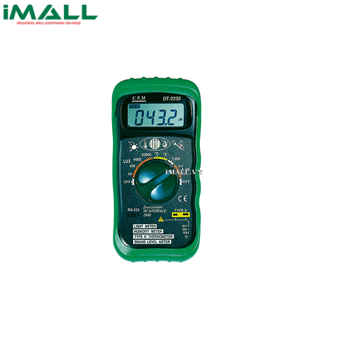 Máy đo môi trường đa năng CEM DT-22 (20,000Lux; 100dB; 95%RH; 1300℃)