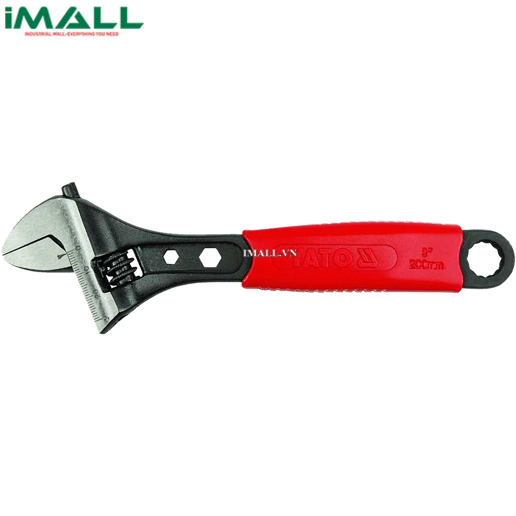 Mỏ lết hệ mét chuôi nhựa Yato YT-2171 (8")