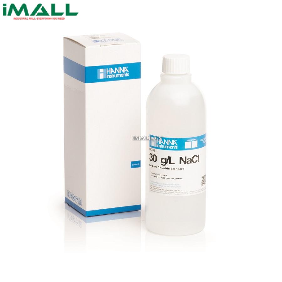 Dung Dịch Hiệu Chuẩn Natri Clorua 30 g/L HANNA HI7081L (500 mL)