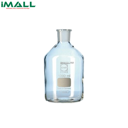 Chai thủy tinh trắng cổ mài MH, có nắp 500ml Schott Duran 211654408