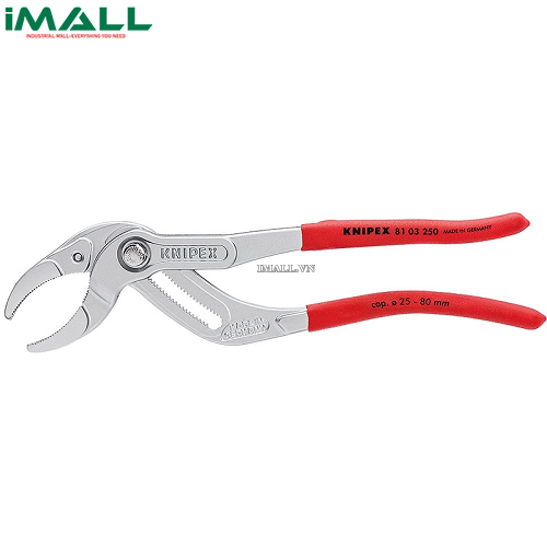 Kìm Mở Ống Siphon (Ø25~80mm) Mạ Chrome Knipex 81 03 250