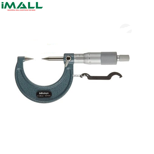 Panme đo ngoài cơ khí đầu nhọn (đầu típ car-bon) Mitutoyo 112-213 (0-25mm/ 0.01mm)