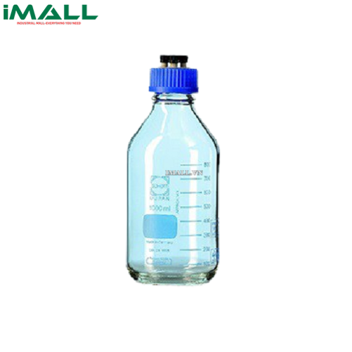 Chai trung tính HPLC GL45 PP với 4 cổng, 500 ml Duran 1129821