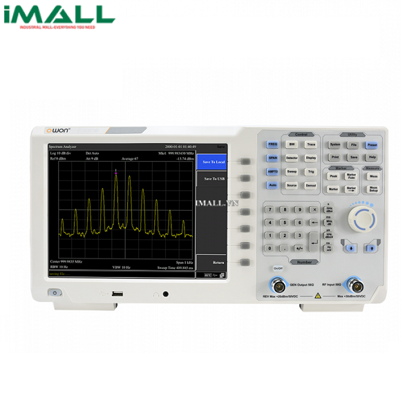 Máy phân tích phổ (9kHz~7.5GHz) OWON XSA1075TG
