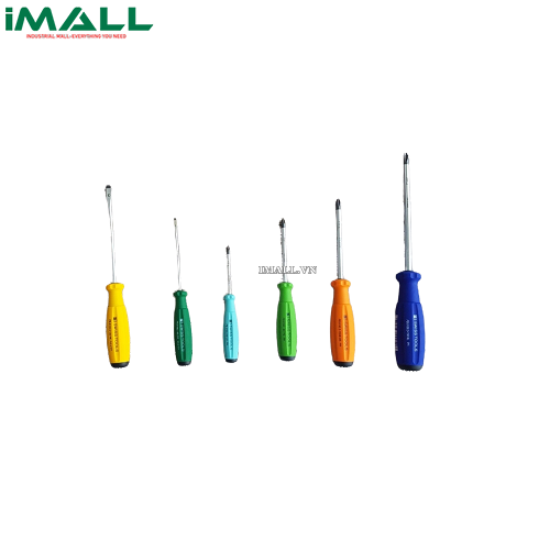 Bộ Tô Vít Rainbow Mũi Cộng Dẹp Gồm 6 Chiếc PB Swiss Tools 8190-8100 RB