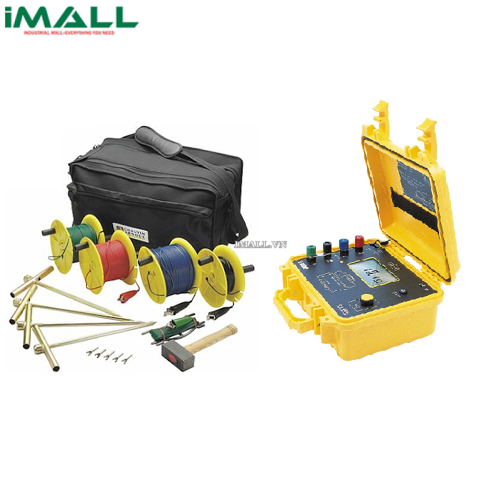 Bộ kít thiết bị đo điện trở tiếp đất và điện trở suất đất Chauvin Arnoux C.A 6462 (P01299919, bao gồm điện cực và dây 100m)