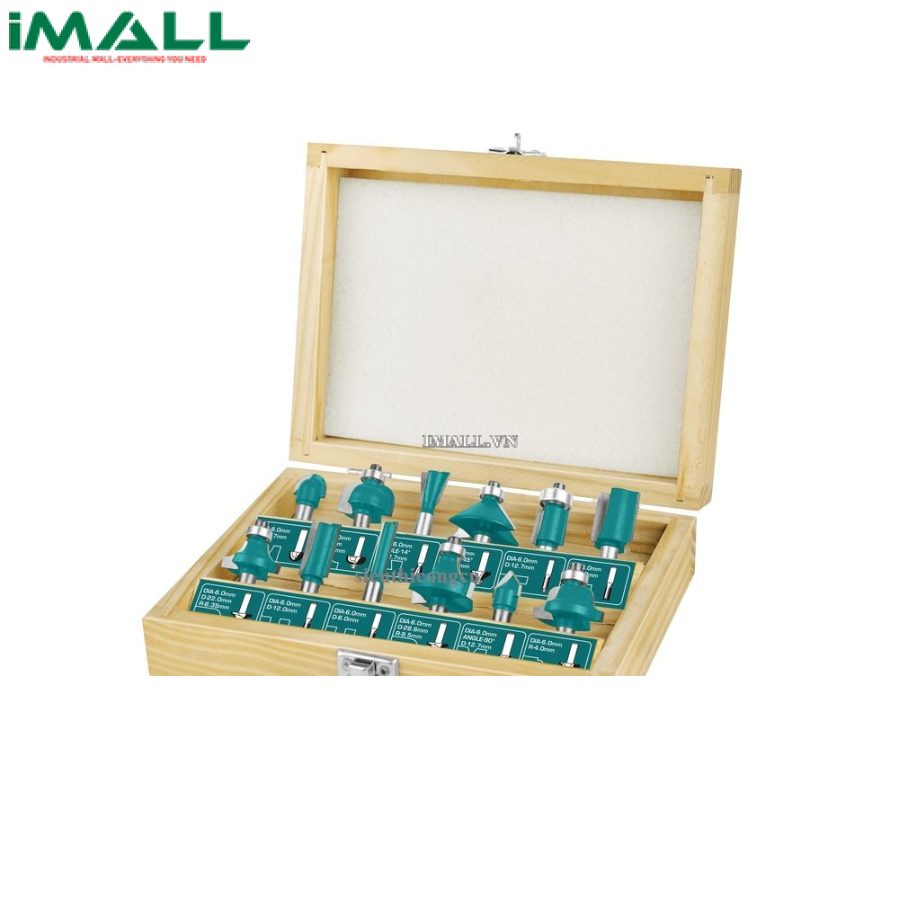 Bộ mũi phay 12 chi tiết cốt 12mm Total TACSR2121