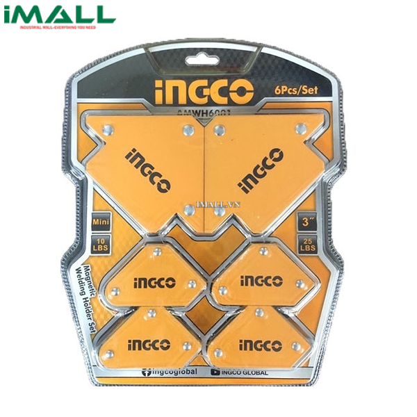 Bộ ke góc hàn nam châm 6 chi tiết Ingco AMWH6001
