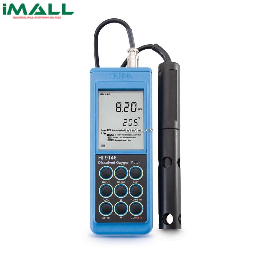 Máy Đo Oxy Hòa Tan Và Nhiệt Độ Trực Tiếp Trong Nước Thải HANNA HI9146-04 (Cáp 4m)