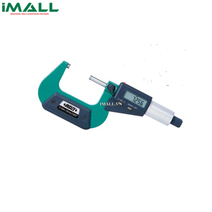 Panme đo ngoài điện tử INSIZE 3102-50 (25-50mm/1-2"; 0.001mm, xuất dữ liệu)