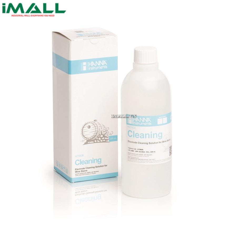 Dung Dịch Rửa Vết Màu Rượu Trên Điện Cực Sau Khi Đo Trong Rượu HANNA HI70636L (500 mL)