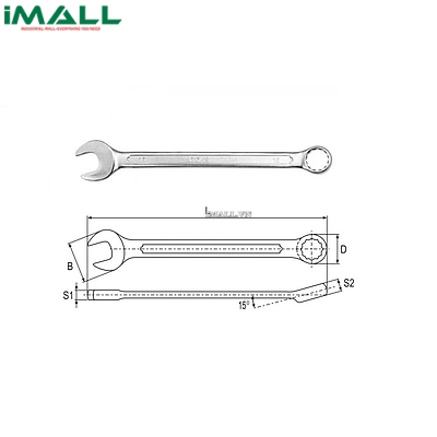 Cờ lê vòng miệng hệ mét Yato YT-0342 (13mm)