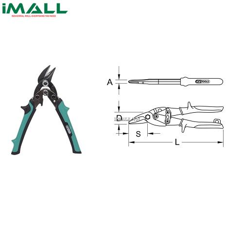 Kéo cắt tôn mỏ cong dùng tay phải KS Tools 118.0151