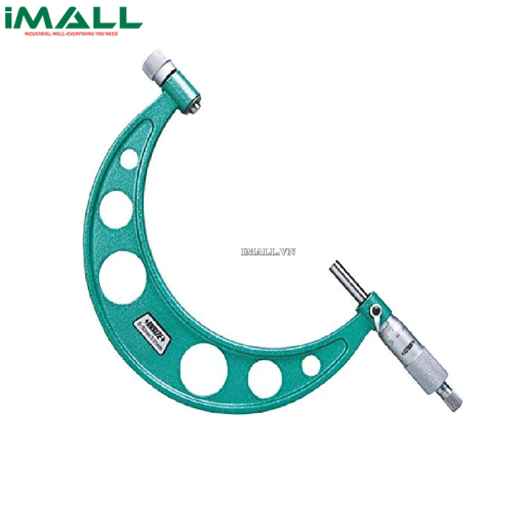 Panme đo ngoài cơ khí với phần đe có thể mở rộng Insize 3206-150A (0-150mm/0.01mm)