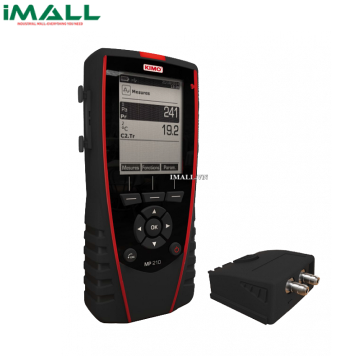 Máy đo áp suất, nhiệt độ, tốc độ gió KIMO MP210H (MP210+MPR 500 M, -500~+500 mbar)