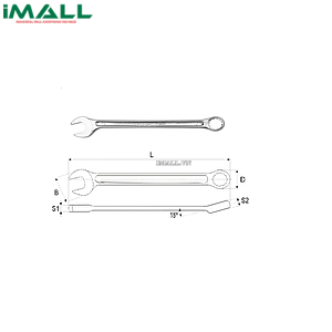 Cờ lê vòng miệng hệ mét Yato YT-5001 (7mm)