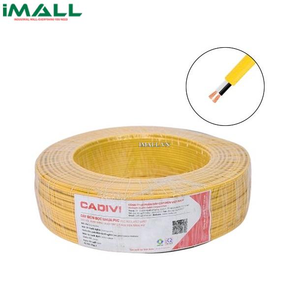 Dây điện đơn mềm Cadivi VCm-0.5 mm2 (Vàng) – 300/500V