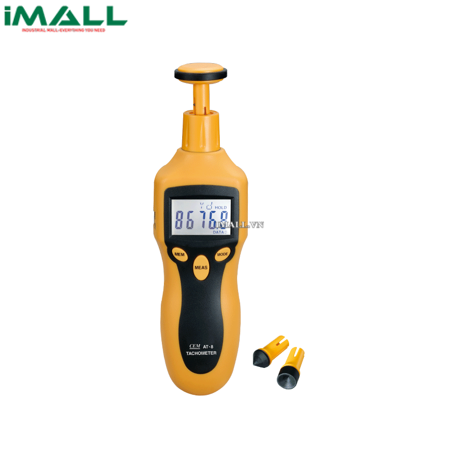 Máy đo tốc độ vòng quay Tiếp xúc/ Không tiếp xúc CEM AT-10 (2~200,000 RPM)