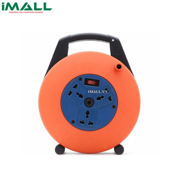 Ổ cắm kéo dài xách tay LiOA XTD10-2-15A (cuộn dây kín 10m, 2 lõi)