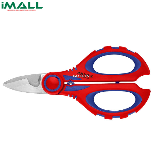 Kéo Thợ Điện Lưỡi 56HRC & Bấm Cos Pin Rỗng Đến 6.0mm² Knipex 95 05 10 SB