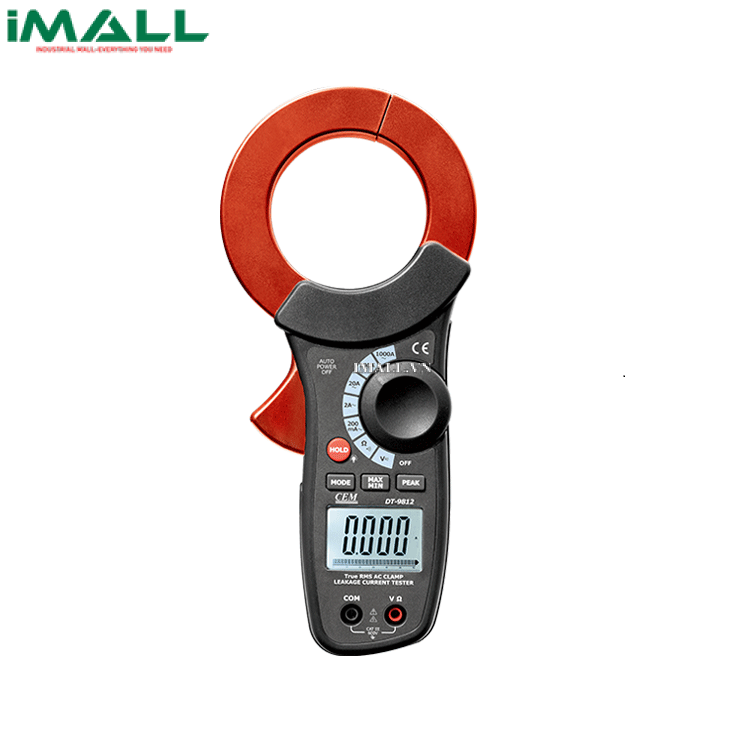 Ampe kìm đo dòng rò AC CEM DT-9812 (AC-1000A, AC/DC-600V, True RMS)