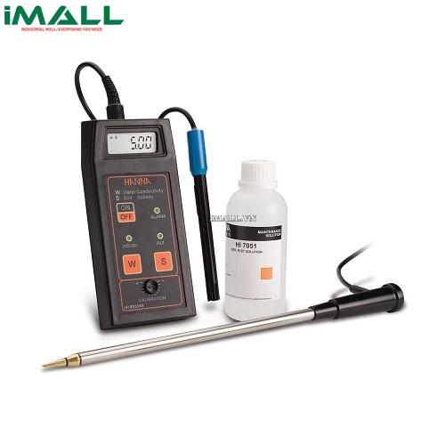 Máy đo độ mặn và độ dẫn điện trong đất và nước HANNA HI993310 (0.00 ~ 19.99 mS/cm)