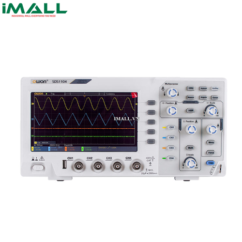 Máy hiện sóng số (100MHz, 4 CH, 1 GS/s) OWON SDS1104