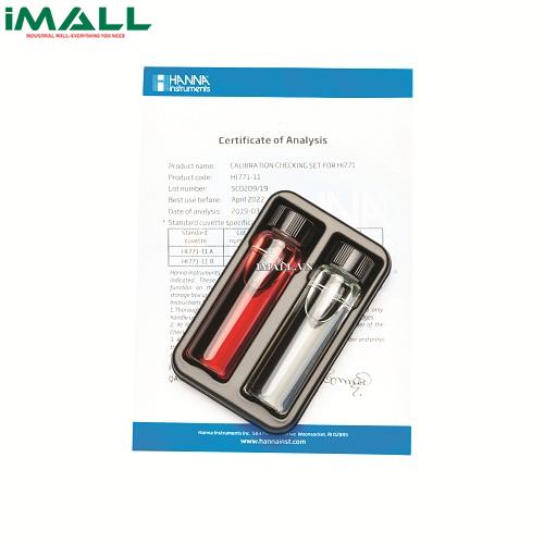 Bộ CalCheck chuẩn Clo thang cao HANNA HI771-11 (dùng chuẩn máy HI771)