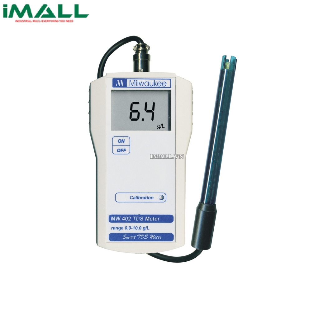 Máy đo tổng chất rắn hòa tan (TDS) MILWAUKEE MW402 (0.0~10.0 g/L (ppt))