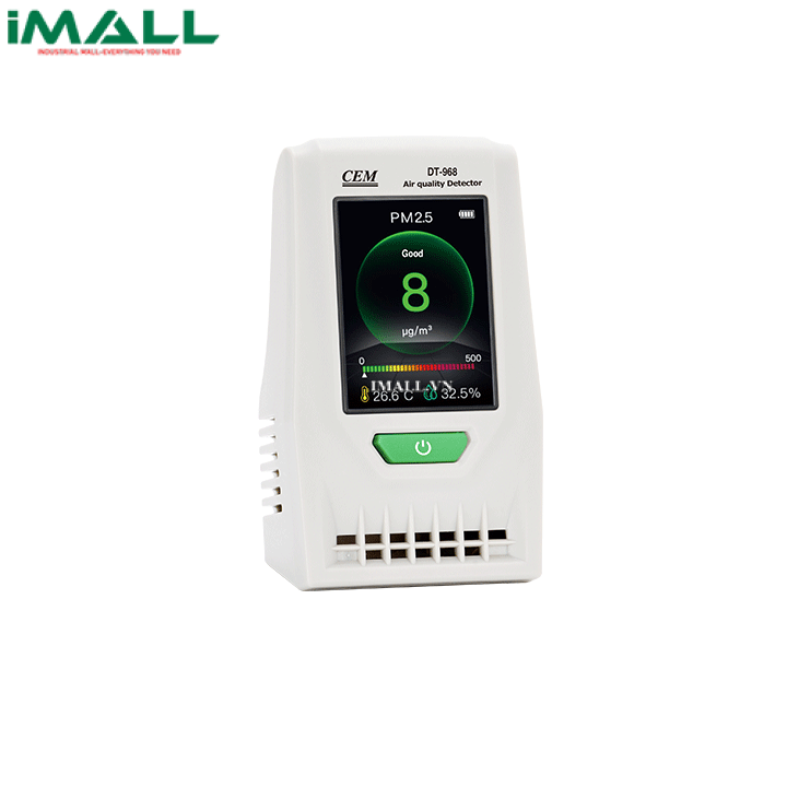 Máy đo chất lượng không khí CEM DT-968 (PM2.5:0～2000ug/m³;PM10:0～2000ug/m³)