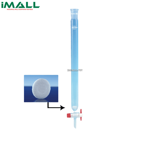 Ống sắc ký thủy tinh DURAN (24/40, van DURAN, bộ lọc P2, 250ml) SciLab SL.Col2116
