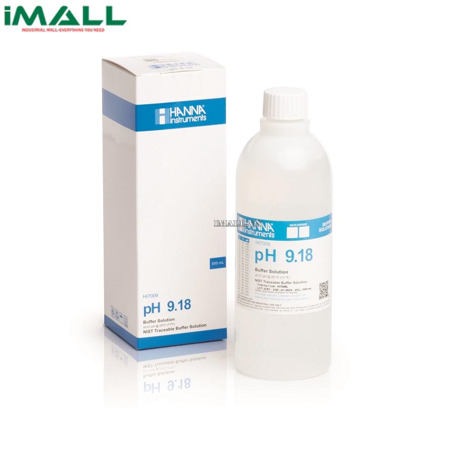 Dung Dịch Hiệu Chuẩn pH 9.18 HANNA HI7009L (Chai 500mL)