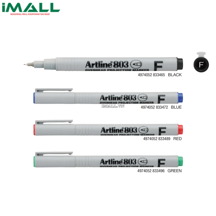 Bút lông kim màu xanh lá Artline 803 EK-803N (0.5mm)
