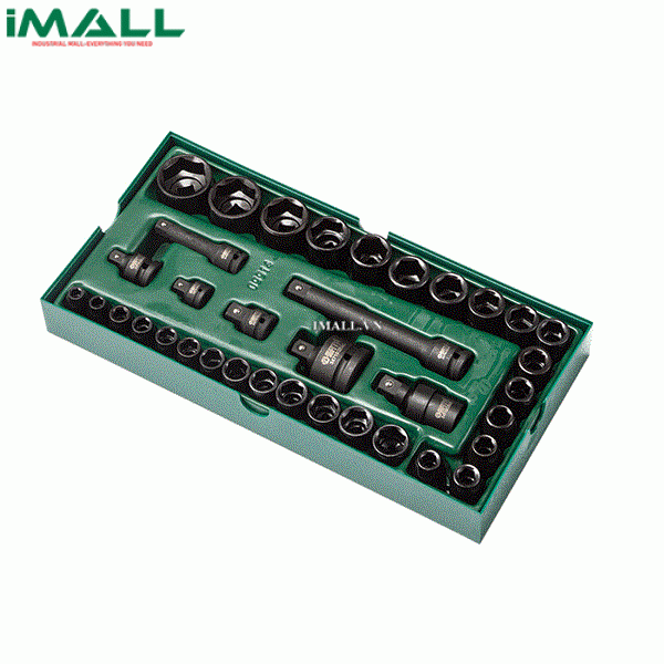 Bộ khay đầu tuýp đen 36 chi tiết SATA 09914 (3/8" &amp; 1/2" )