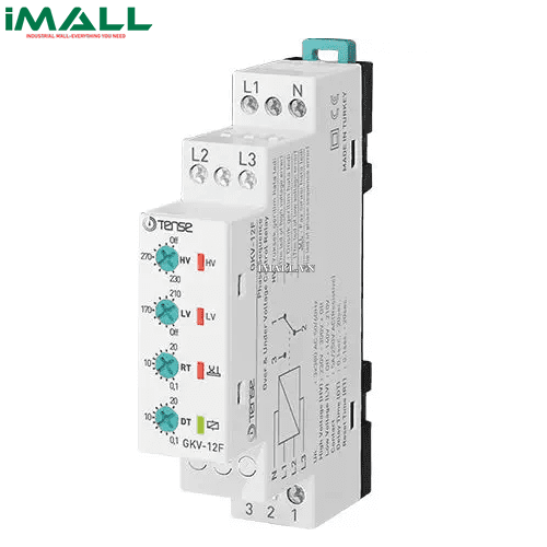 Rơ le bảo vệ điện áp và thứ tự pha Tense GKV-12F