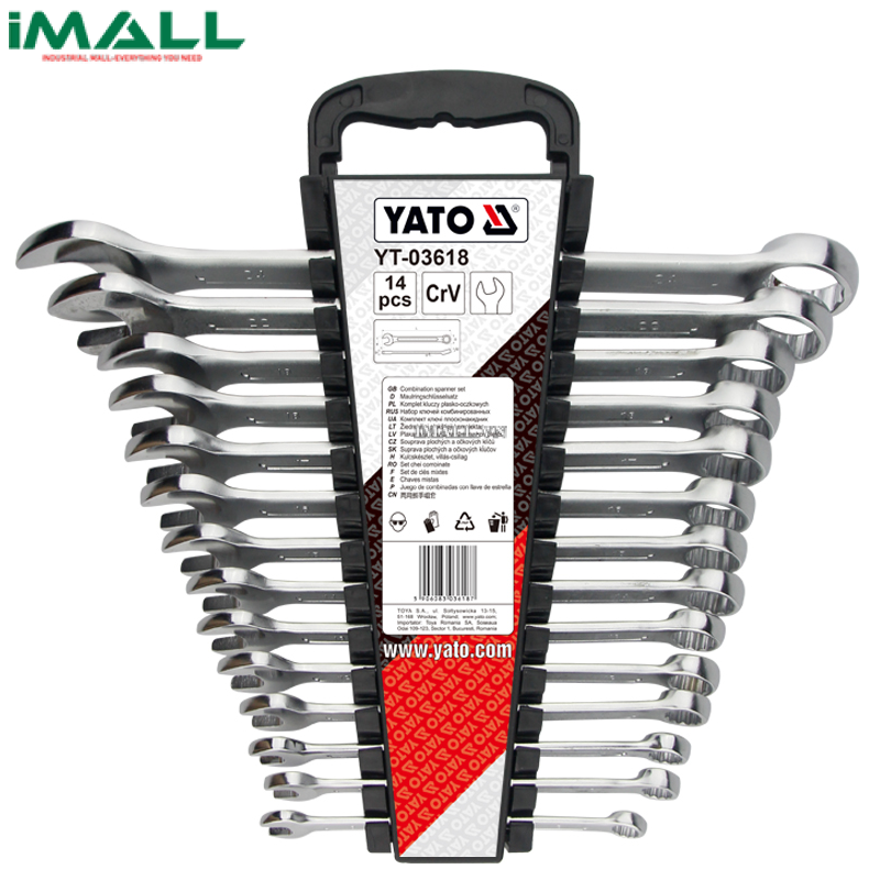 Bộ cờ lê vòng miệng 14 chi tiết Yato YT-03618 (8-24mm)
